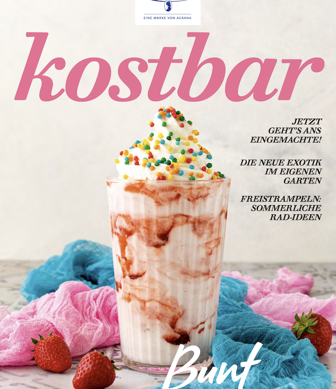 kostbar Magazin Titelbild fotografiert von Foodfotografin Verena Pelikan fuer Wiener Zucker